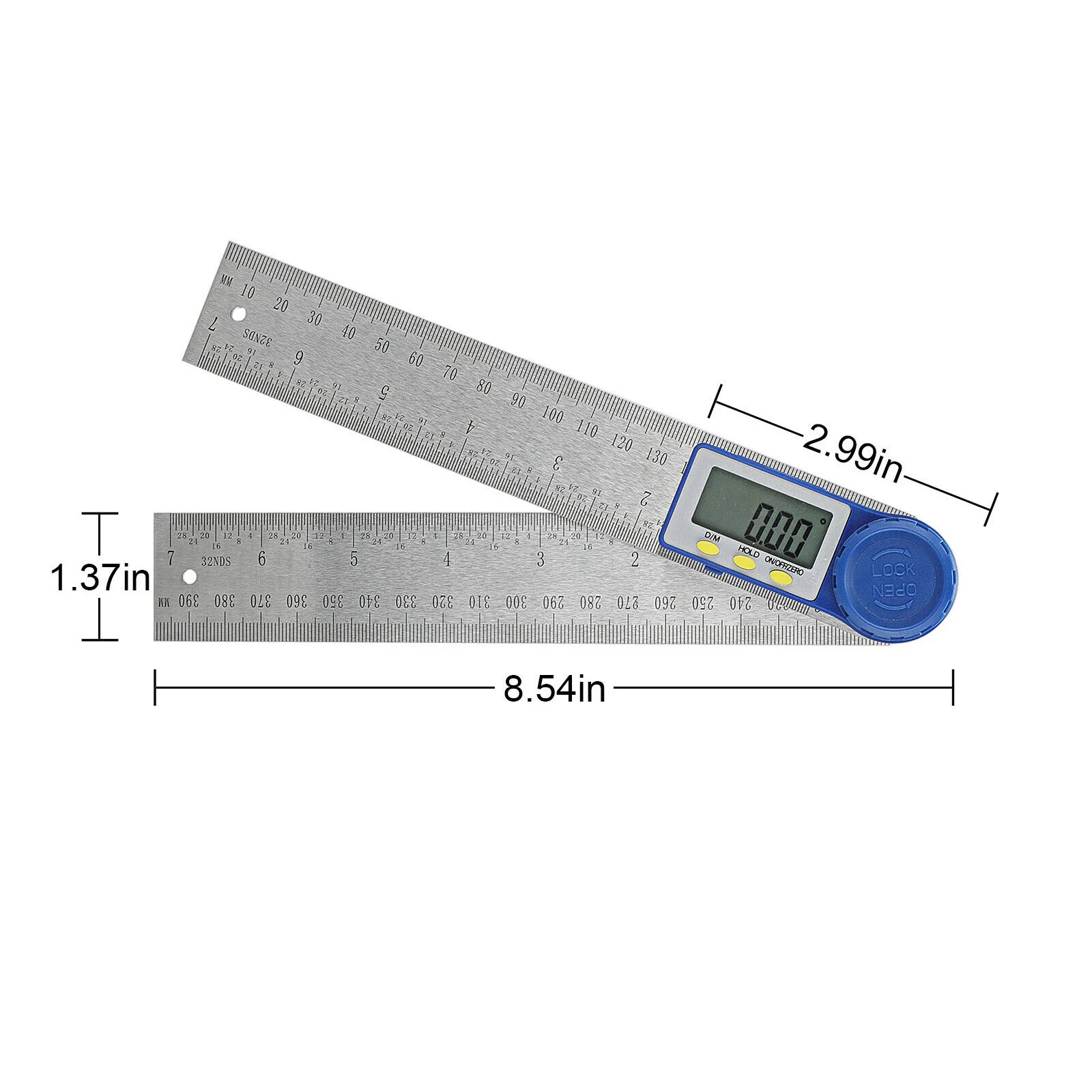 Электронный цифровой угломер Miter Gauge с батареями