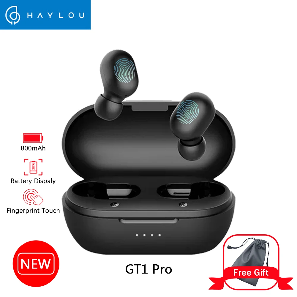 Haylou GT1 Pro большая батарея TWS Bluetooth Батарея для гарнитуры уровень дисплея сенсорный контроль беспроводные наушники шумоизоляция