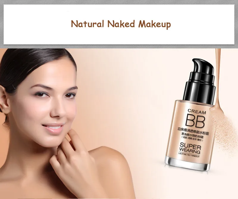 Bioaqua  Moisturizing BB Cream Face Care Foundation Natural Flawless Refreshing Base Makeup Cover Facial Whitening Concealer
