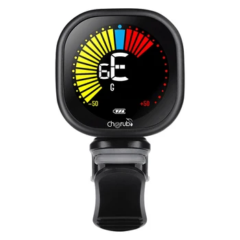 

LCD Screen Easy To Read Practical Ukulele Violin USB Charging Guitar Tuner Music Instrument Multipurpose Clip On For Chromatic