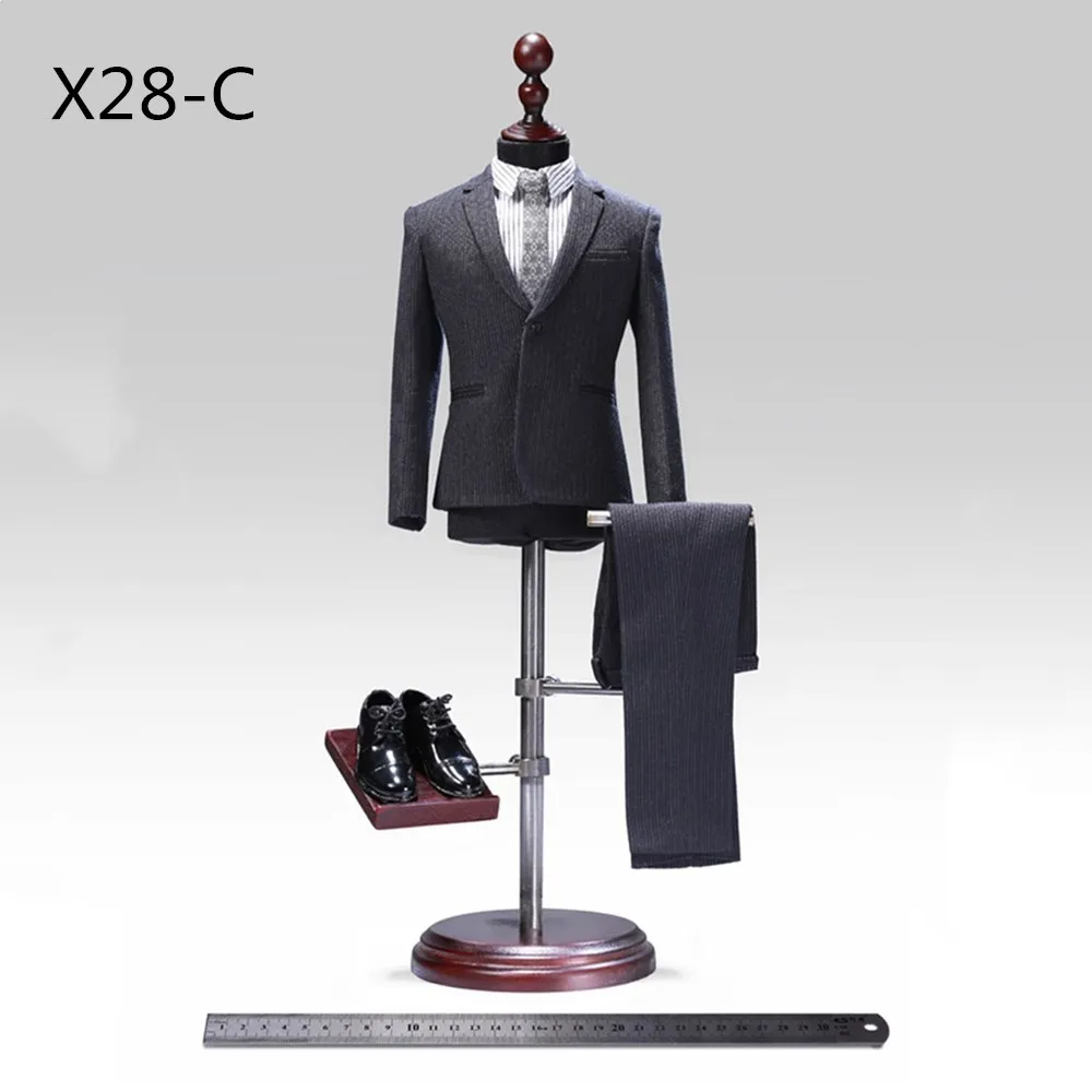 1/6 масштабный джентльменский костюм, набор POPTOYS X28 X27, улучшенный дизайн, мужская одежда в западном стиле, костюм с регулировкой, 12 дюймов, мужская фигура - Цвет: X28-C