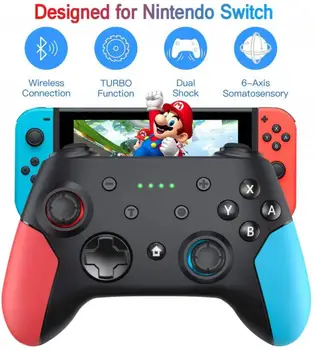 

Bluetooth Wireless Gamepad For NS Switch Pro Game Joystick Controller For Switch Console With 6-axis Handle 2020 New Version