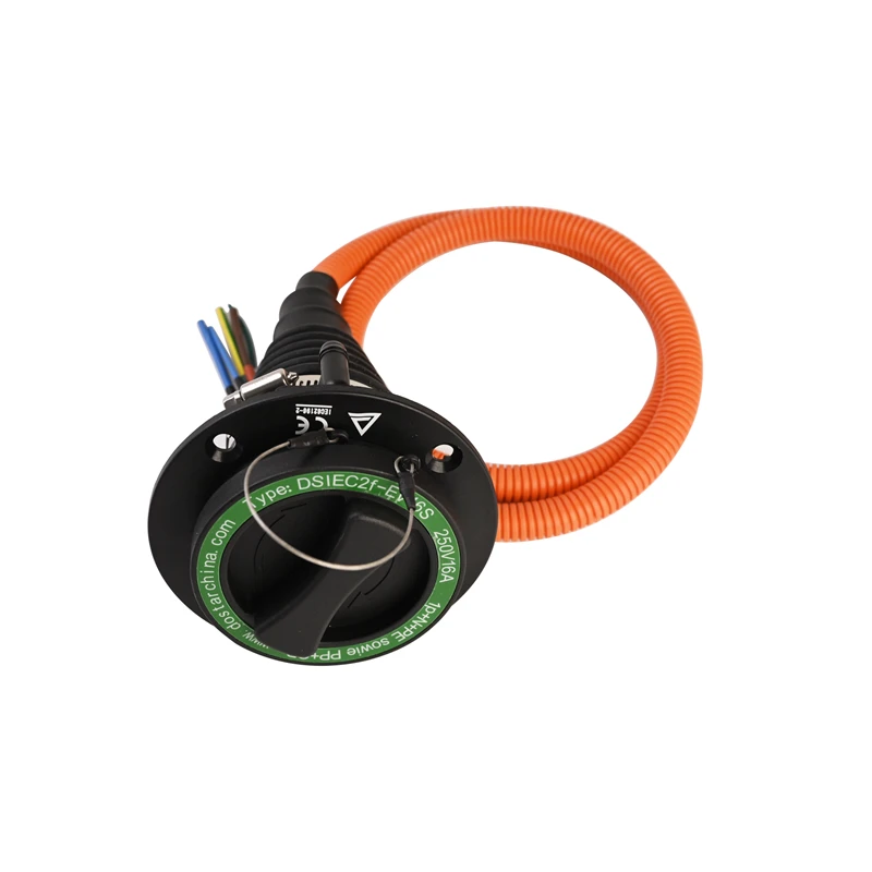 欧标车端插座带线