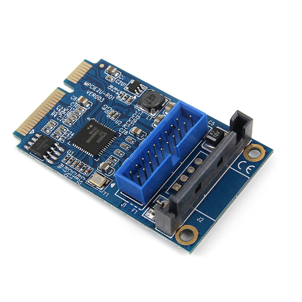 Мини PCI-E к USB3.0 для настольных компонентов, аксессуары, твердый 19 контактный адаптер, легко применяется, Расширительная карта, PC Передняя профессиональная