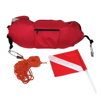

Inflatable Scuba Diving Spearfishing Signal Float Buoy With the Dive Flag Banner, Beach Free Diving Safety Snorkeling