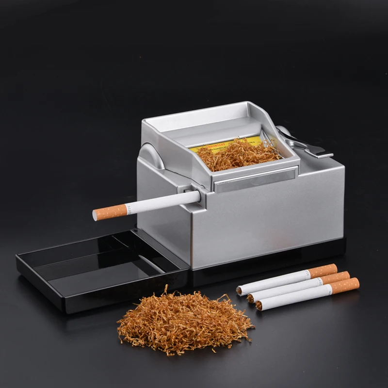 8mm Inject Tube Automatic Electric Cigarette Roller Maker Rolling Machine with Grinder Tobacco Injector Smoking Tools EU Plug
