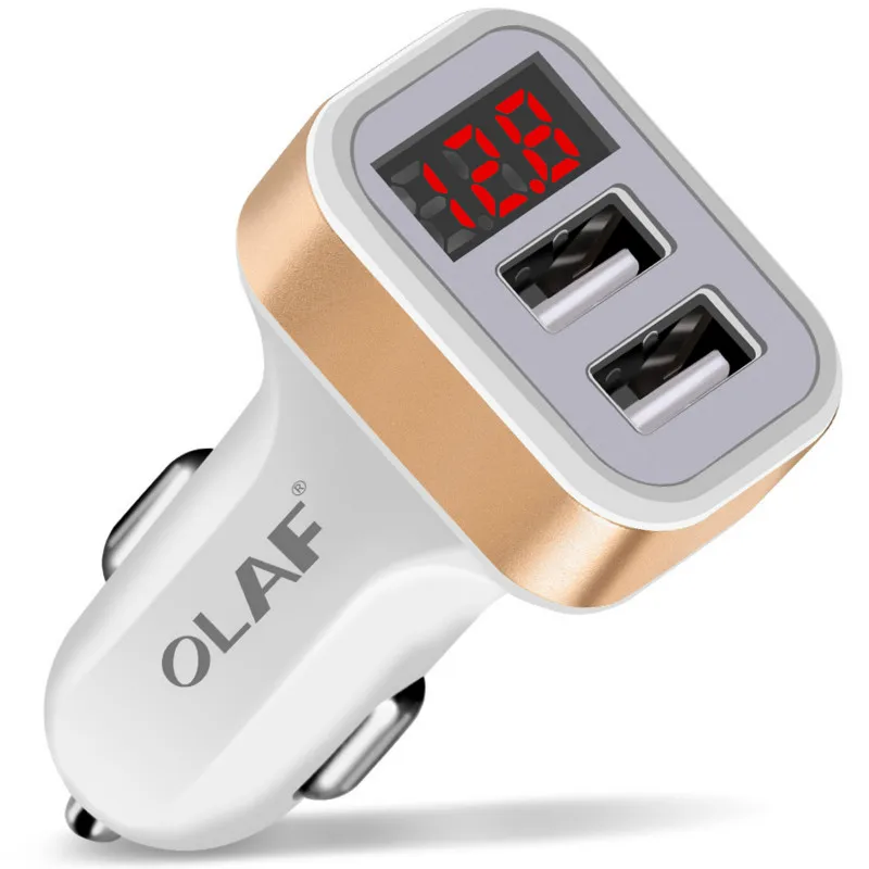 

Car Charger Portable 5V 2.1A Fast Charging GPS Dual USB Car-Charger For iPhone Samsung iPad Double USB Charger