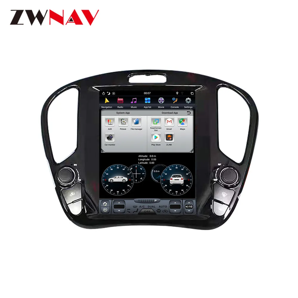 Perfect Tesla style 4GB RAM Android 8.1 PX6 Car GPS Navigation For Nissan Juke 2010+Auto head unit Multimedia Player radio tape recorder 9