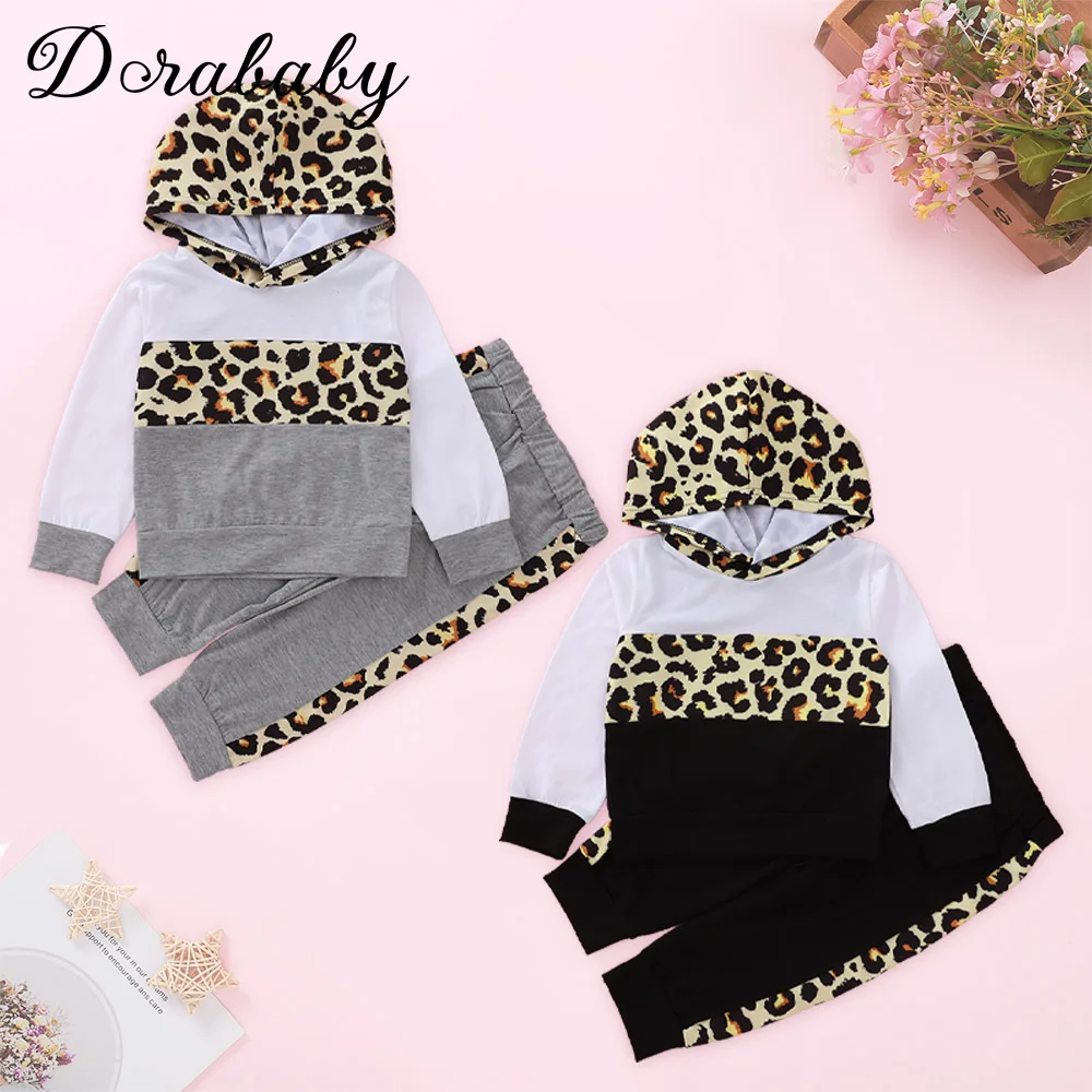 Dorababy комплекты одежды для детей 1-6 лет мальчиков и девочек 2 шт. серый/черный цвет