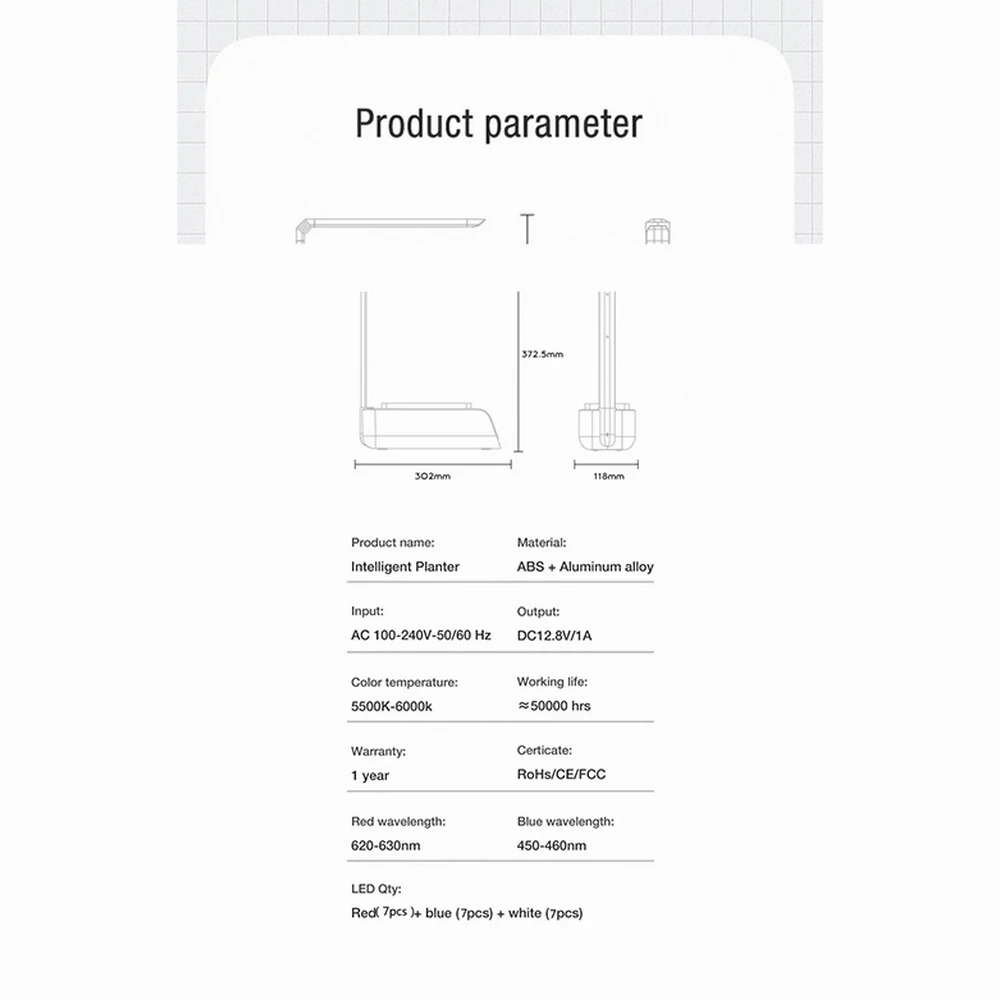 Indoor Herb Garden Starter Kit with Led Grow Light