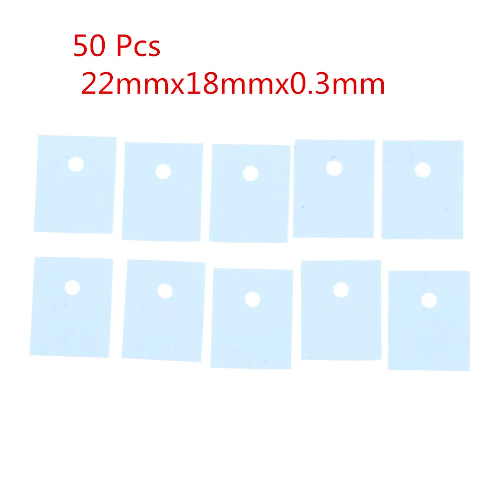50pcsTO-3P Silicone Thermal Pad Sheets Transistor Insulation Sheet Insulator | Обустройство дома