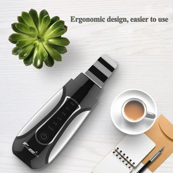 

5 in 1 Multifunctional Ultrasound Therapy Skin Scrubber Ultrasonic Pore Cleaner Galvanic Ion Spa Beauty Device Blackhead Removal