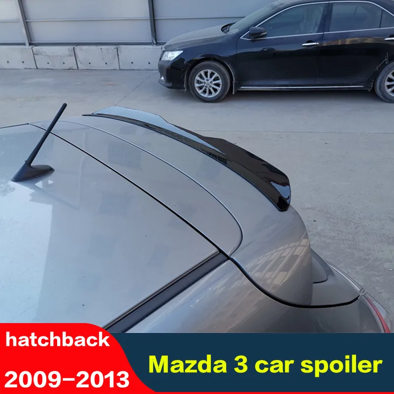 CEYUSOT для автозапчастей новый спойлер Mazda 3 2009-2013 АБС-пластик черное крыло хвост Mazda3