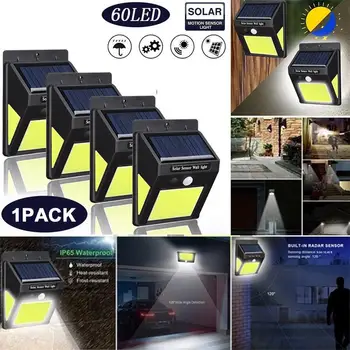 

Walkway Lights Street Lamp Wall Light Outdoor Home COB 60LED Motion Sensor Solar Waterproof 8W Eco-Friendly Durable