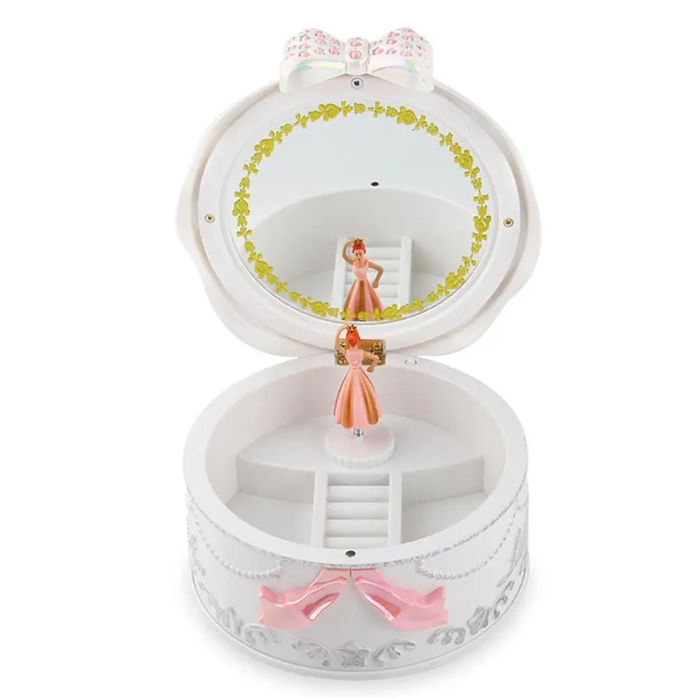 15.3*8*8cm Children 's Music Box With A Rotating Little Girl Doll Performing Ballet The Music Played For Alice