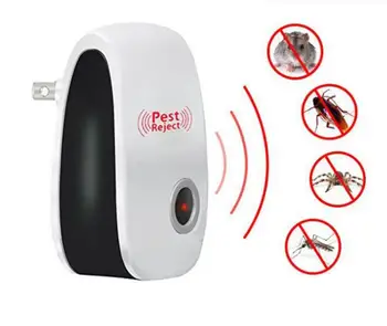 

200 unids/lote UE EE. UU. AU enchufe electrónico ultrasónico Anti plagas insectos mosquitos cucarachas y ratones repelente mata