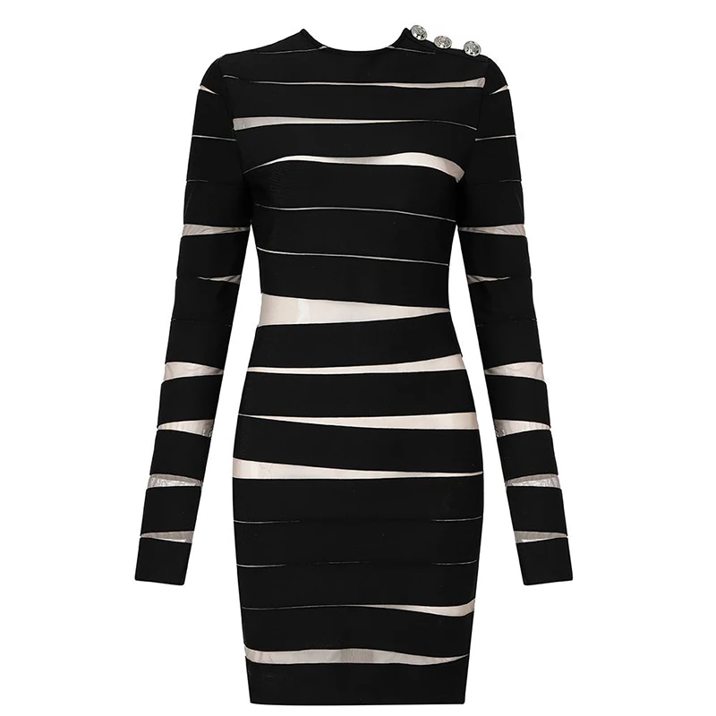 LD LINDA DELLA Long Sleeve Maxi Dress Women's V