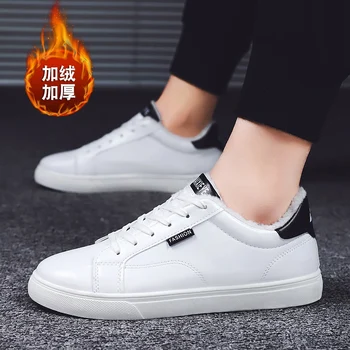 

Fashion Plus Velvet Men Winter Sneakers Zapatos De Hombre Mens Shoes Casual Men Warm Comfortable Footwear Outdoor Sport Shoes