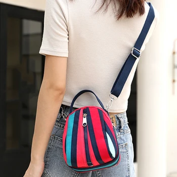 

New Exquisite Colorful Printing Young Girls Shoulder Bag Fashion Mini Women Crossbody Bag Practical Travel Portable Bag