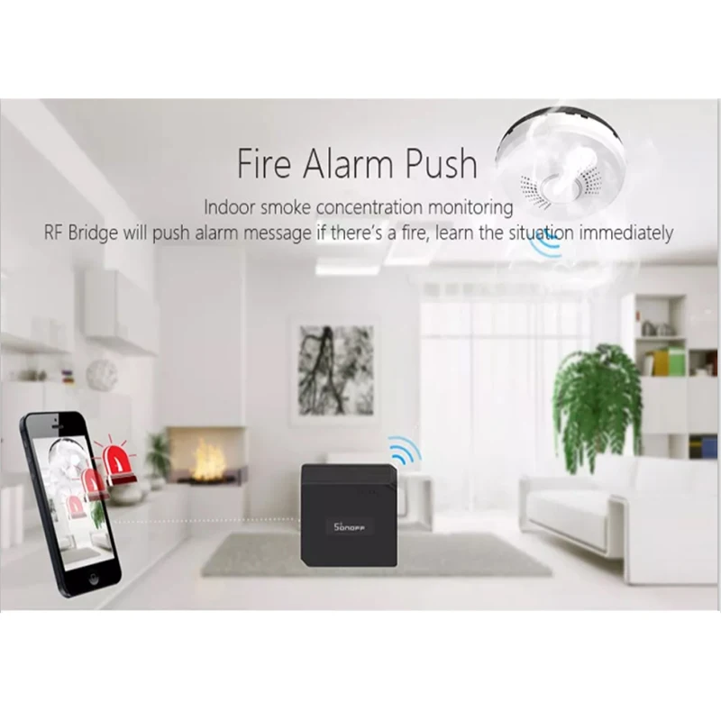 Sonoff RF мост 433 МГц Wifi преобразователь сигнала PIR 2 Датчик/DW1 дверь и окно датчик