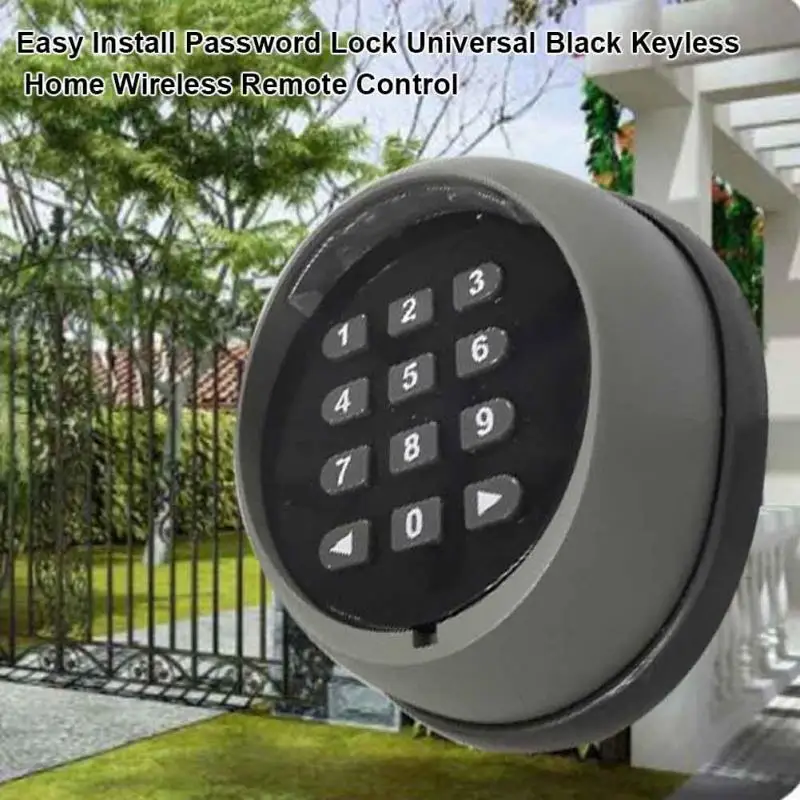 Код маленький ABS Keyless умный Универсальный Домашний Беспроводной замок с паролем черная дверь Простая установка безопасности пульт дистанционного управления прочный