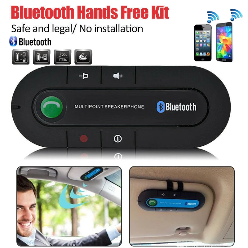 

Sun visor car bluetooth speaker wireless magnetic speaker call receiver music player car kit