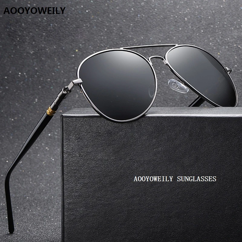 Retro Pilot Polarized Sunglasses Mirrored for Men Women Driving UV400 HD Glasses 