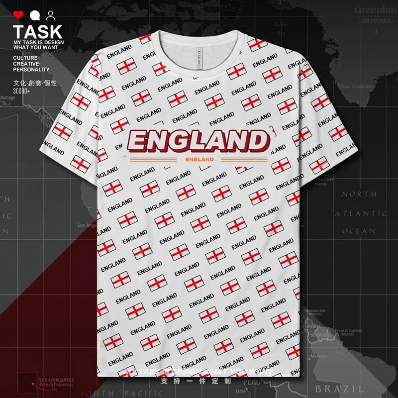 Camiseta de secado rápido inglesa ENG UK hombre, ropa deportiva informal de moda para entrenamiento, correr, de verano|Camisetas| - AliExpress