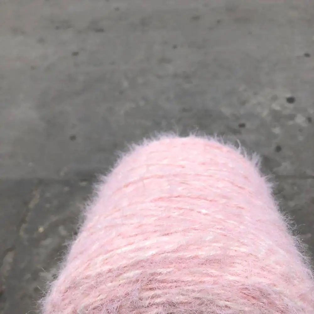 Super Beautiful 500g Soft Comfortable Plush Mohair Mink Fancy Feather Yarn Knitting DIY Sewing Weaving Crochet Thread X5233 2