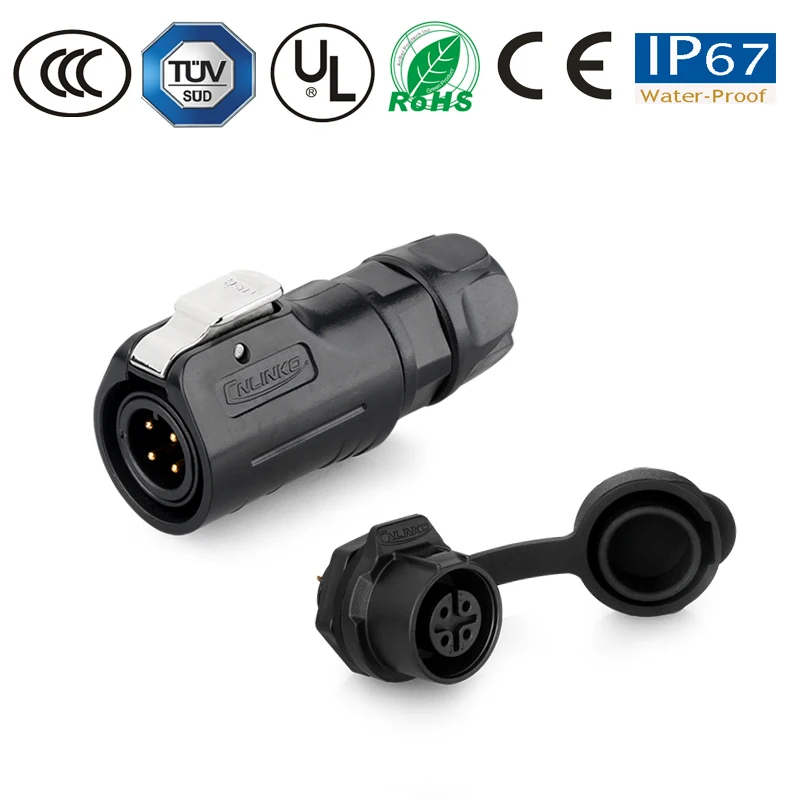 Водонепроницаемый разъем M12 2/3/4/5/6/7/8 pin IP67 powercon панель/соединители проводки штекер