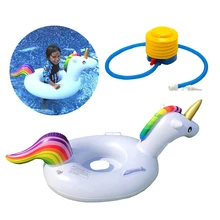 

Kid's Inflatable Pool Float Rafts with Handles Summer Unicorn Swim Ring Floats