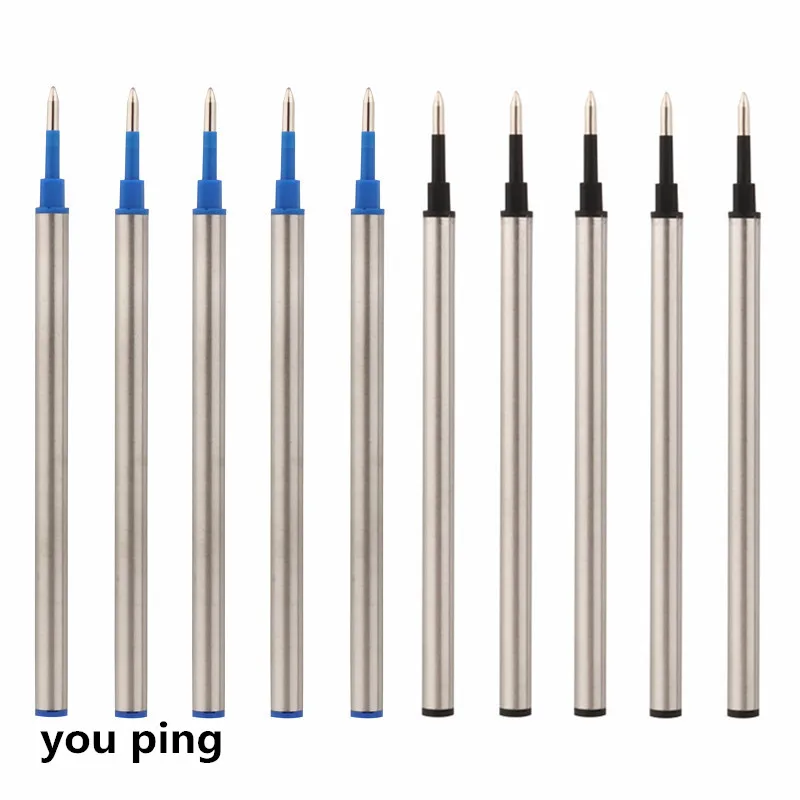 10PCS Penna A Sfera Refill JINHAO Standard Nero e Blu Inchiostro Rollerball  Pen Refill 0.5 MILLIMETRI
