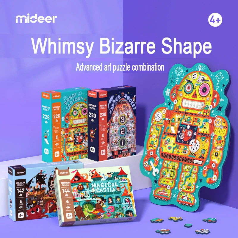 Mideer 230 Pieces Irregular Puzzle 