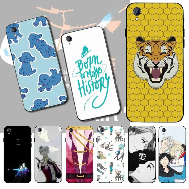 PENGHUWAN 262D Yuri On Ice Yuri! Мягкий черный Чехол plisetsky tiger для Vivo Y91c Y17 Y51 Y67 Y55 Y93 Y81S Y19 Y7S |