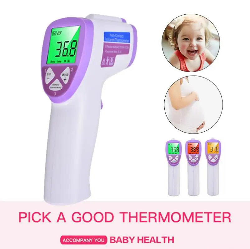 

LCD IR Thermometer Gun Digital Body Thermometer Forehead Baby Kids Adults Temperature Meter For Household Health Care Tool