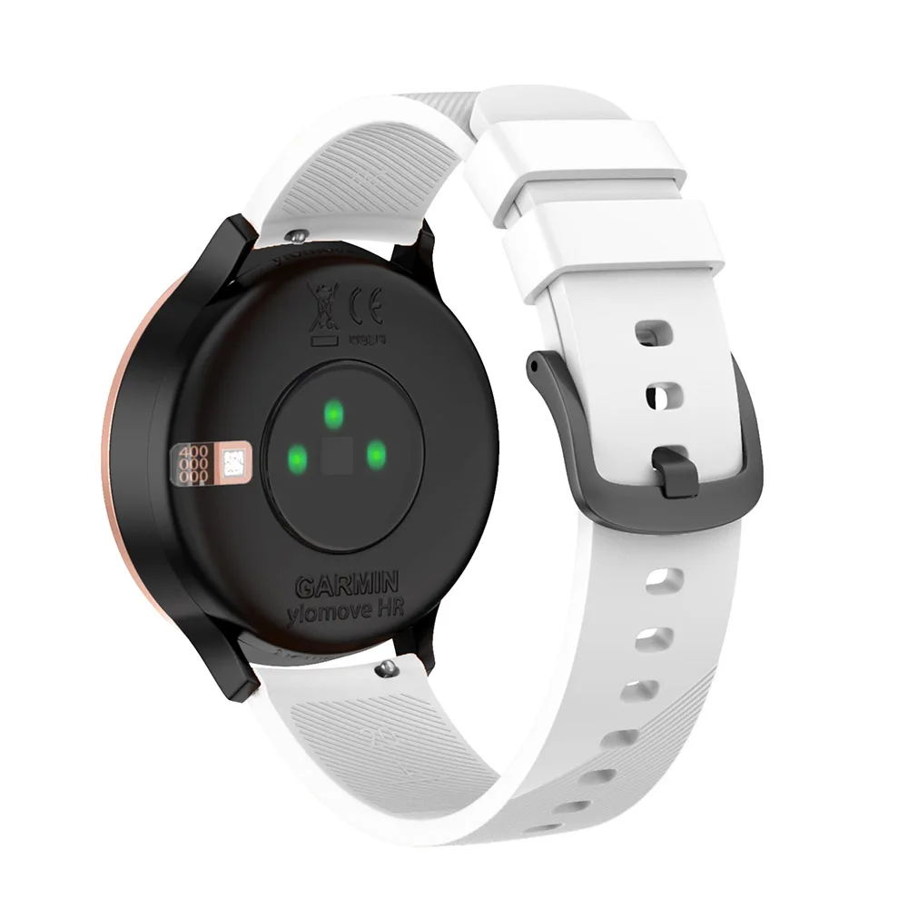 Ремешок для Garmin Vivomove HR/Ticwatch 2/E силиконовый дышащий быстросъемный спортивный