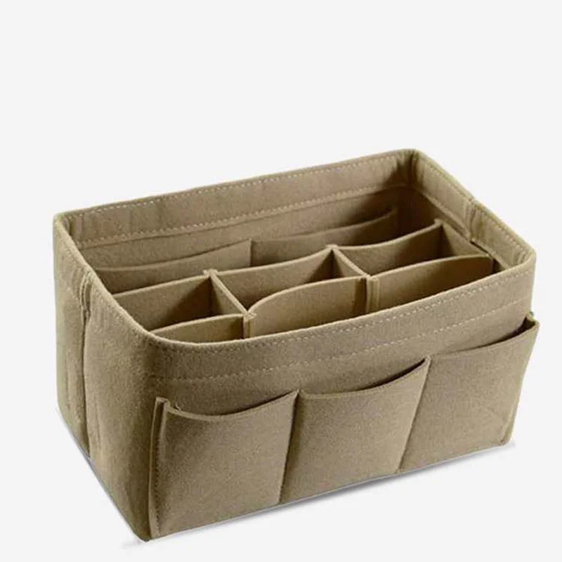 

New Felt Bag in the Package Large Capacity Multi-function Storage Cosmetic Bag Finishing Bag Wash Bags Travel Cosmetic Bag