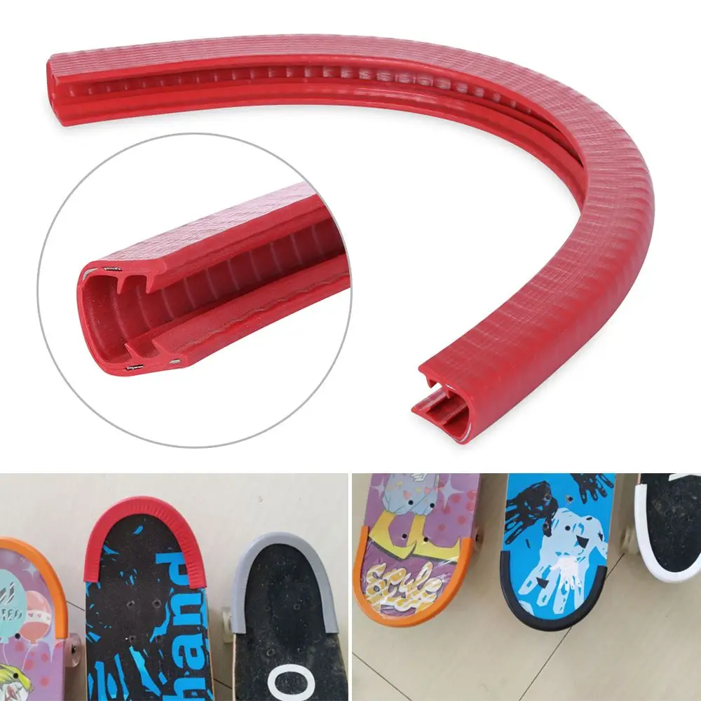 Skateboard Deck Guard Protector U Channel Design Rubber and Steel Fashion BumpSG 