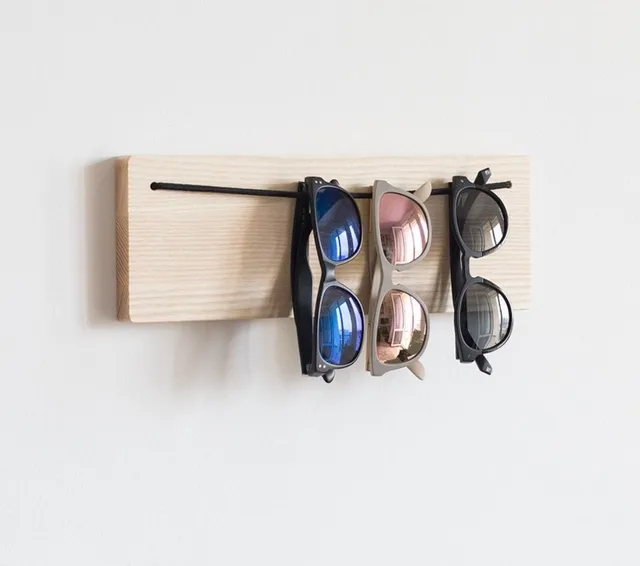  Soportes de exhibición de lentes de sol de madera de varias  capas, organizador de anteojos, soporte de almacenamiento para gafas,  escaparate de gafas de sol, estante de exhibición de joyas, 6 –