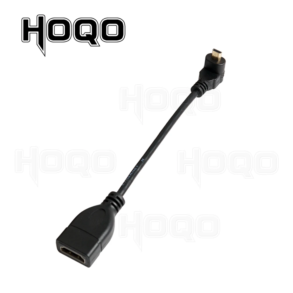 HDMI-compatible 90 Degree Micro HDMI Male to HDMI Female Adapter Cable Left Right Angle Micro Para Converter for Camera TV