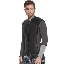 SBART 3 мм гидрокостюм куртка мужская с длинным рукавом неопрен передняя молния surf зима Плавать Теплый прибой вверх по тесту Размер