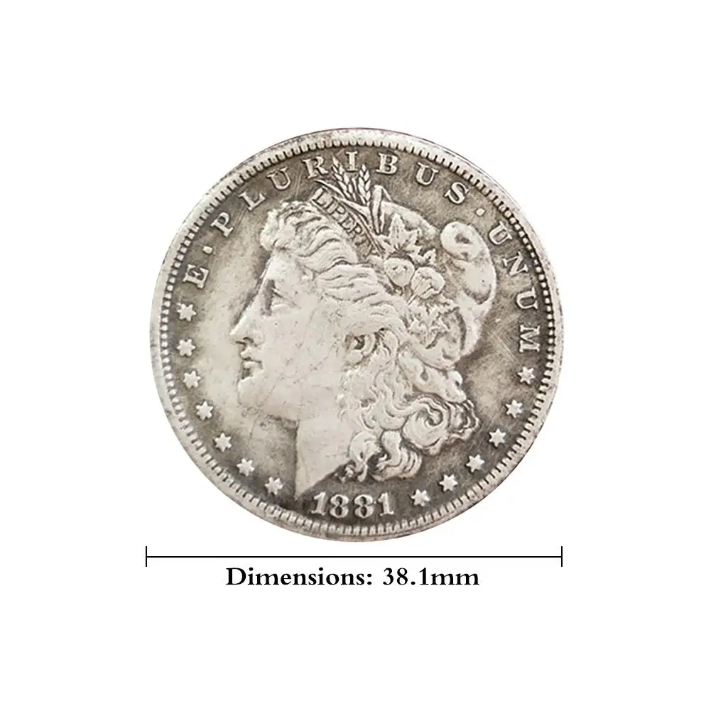 1878 1904 сша Морган серебряный доллар $1 памятные монеты КОПИЯ чистой меди старое