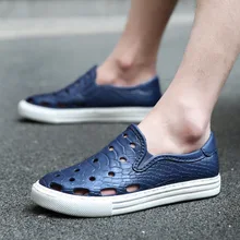 Новинка; стильные летние сандалии; открытая обувь; дышащая Нескользящая мужская повседневная обувь; большие размеры