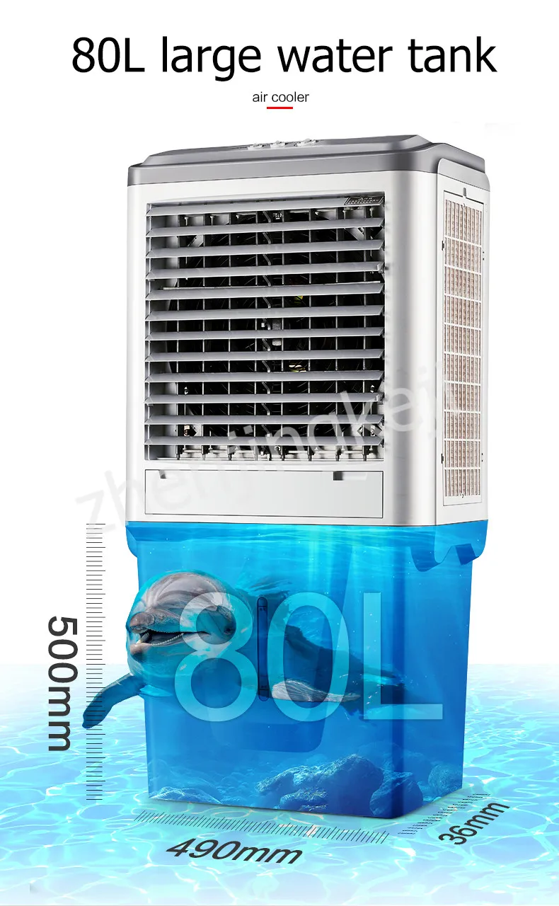 Mobile Cooling Fan Industrial air Conditioning Fan Refrigeration Fan Commercial large Single Cold Water air Conditioner