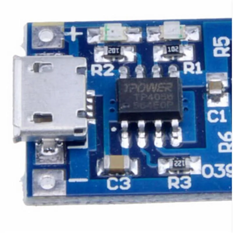 1 шт. микро USB 5V 1A 18650 TP4056 модуль зарядного устройства литиевой батареи зарядная плата