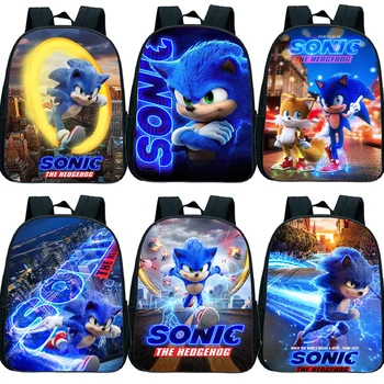 

Amine Sonic Print Backpack for Students Children Kids Kindergarten bag Boys Girls Toddler Backpack Best Sonic School Bags Gift