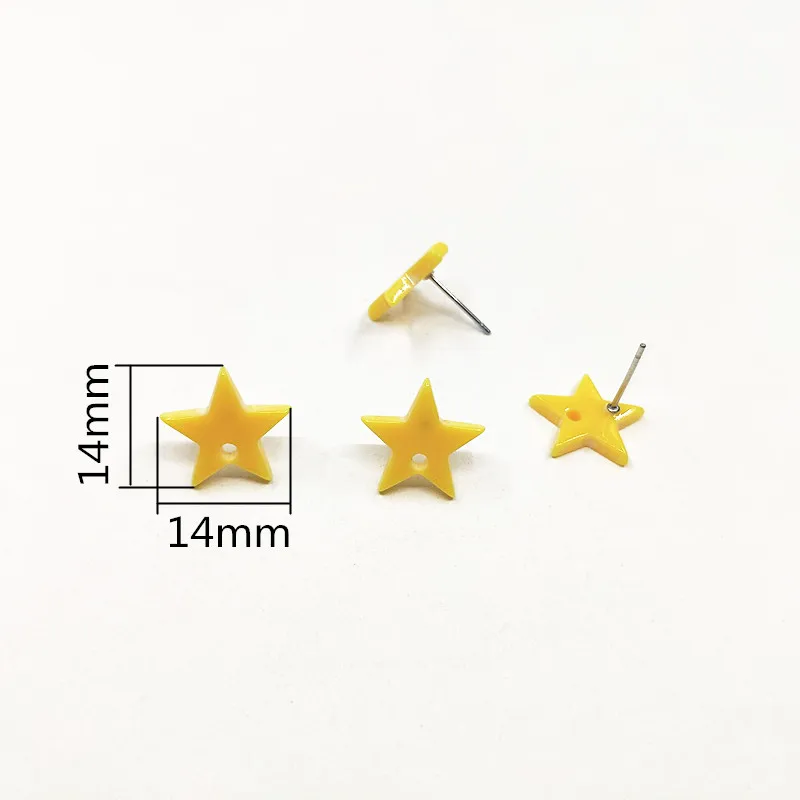 New arrival! 100pcs Acrylic Stud earring/Christmas tree-shape charm for earrings accessories,Earring parts,jewelry making DIY-4