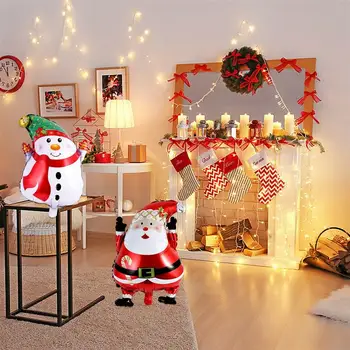 

6pcs Aluminium Foil Balloons Decorative Balloons Christmas Ornament Mixed Style