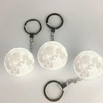 

Portable 3D Print Moon Light Keychain Decoration Night Light Creative Gifts White Light Durable and Practical Gifts Dropshipping