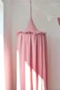 100% Premium Muslin Cotton Hanging Canopy with Frills Bed Baldachin for Kids Room 4